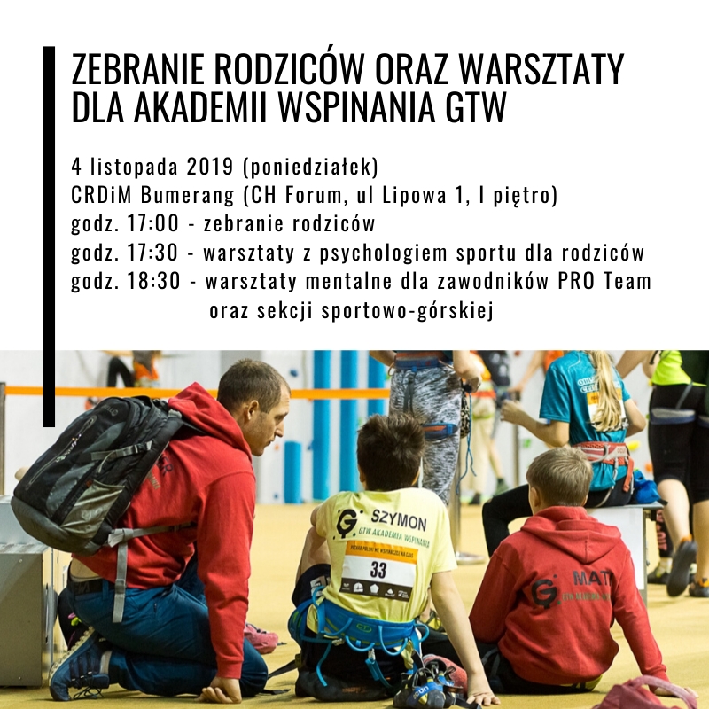 Zebranie rodziców Akademii Wspinania