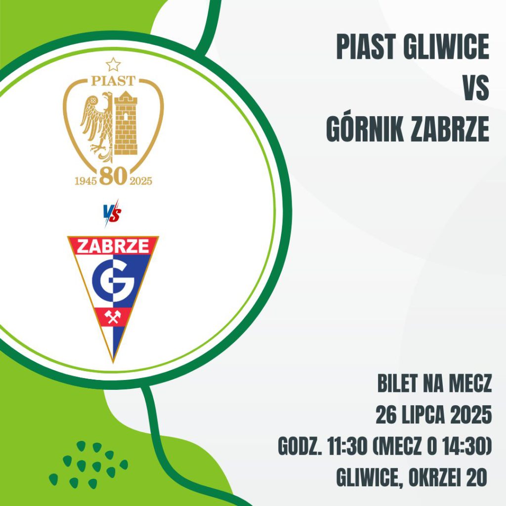 Bilet na mecz Piast Gliwice – Górnik Zabrze