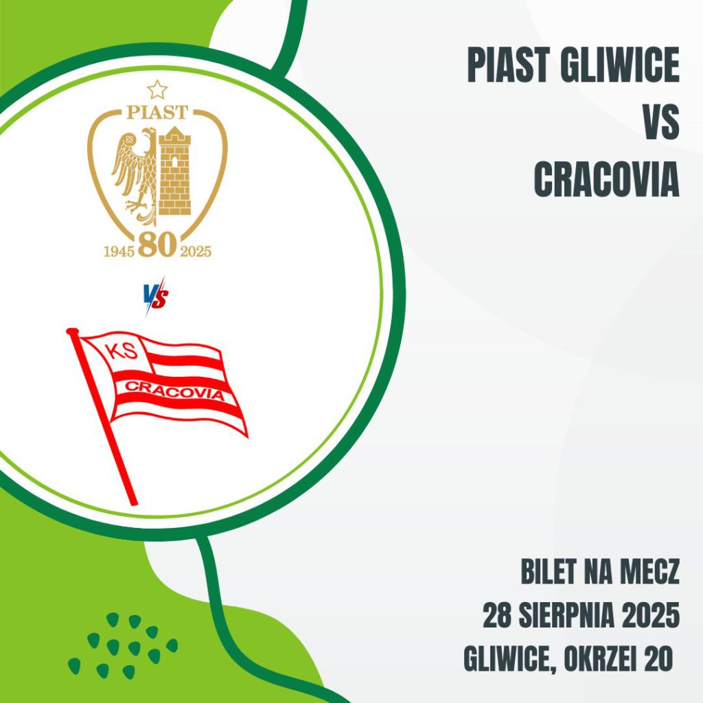 Bilet na mecz Piast Gliwice – Cracovia
